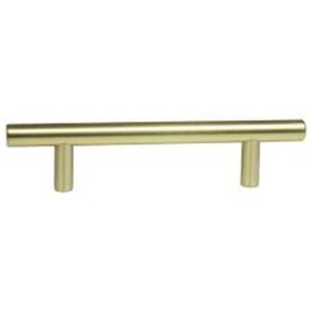 Crown 6" Bar Cabinet Pull with 3-3/4" Center to Center Satin Brass Finish CHP1096SB